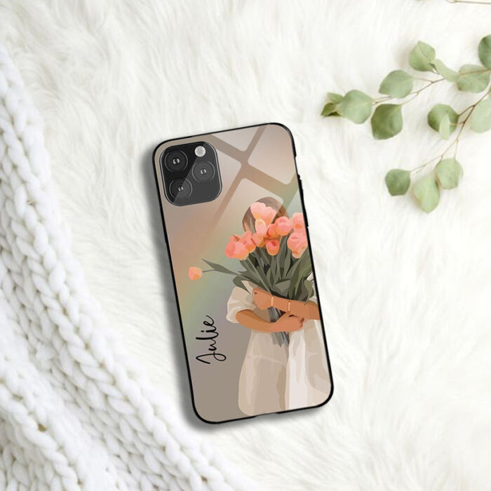 Flower Girl Name Glossy Protective case