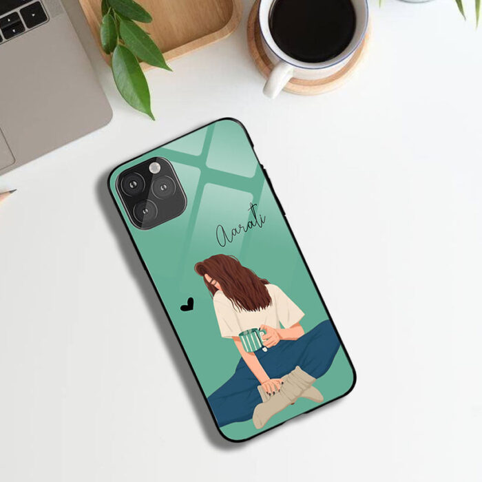 Lazy girl Coffee Love Name Glossy Protective case